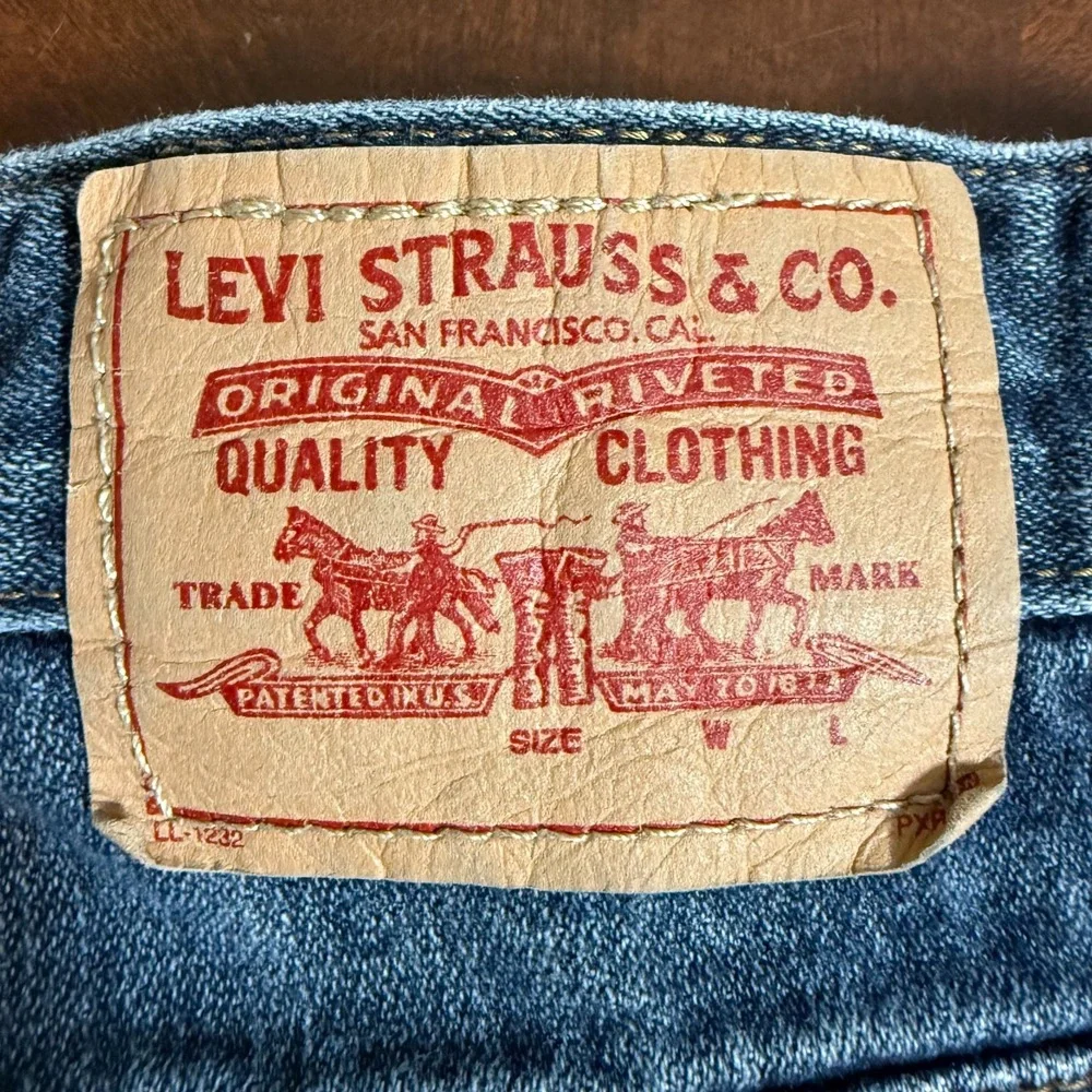 Levi's Kids 12 Regular Denim Bermuda Shorts Blue Loose Fit 100% Cotton‎ Jeans